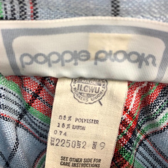 Vintage Plaid Skirt w/ POCKETS Union Label - Picture 5 of 5